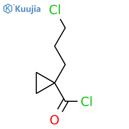 1-(3-Chloropropyl)cyclopropane-1-carbonyl chloride structure