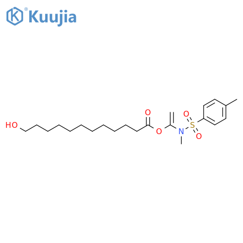 1-[Methyl[(4-methylphenyl)sulfonyl]amino]ethenyl 12-hydroxydodecanoate structure