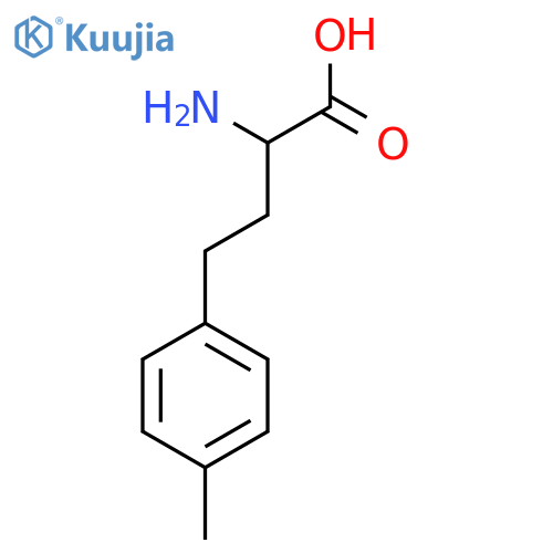 2-amino-4-(p-tolyl)butanoic acid structure