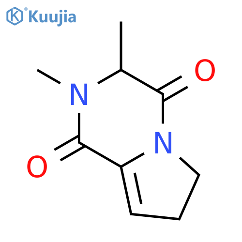 Pyrrolo[1,2-a]pyrazine-1,4-dione,2,3,6,7-tetrahydro-2,3-dimethyl- structure