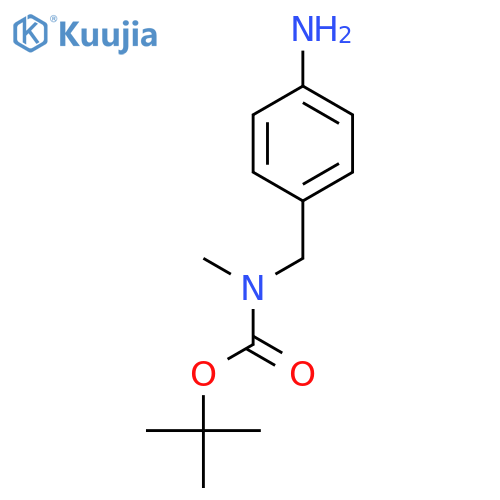 tert-Butyl N-(4-aminophenyl)methyl-N-methylcarbamate structure
