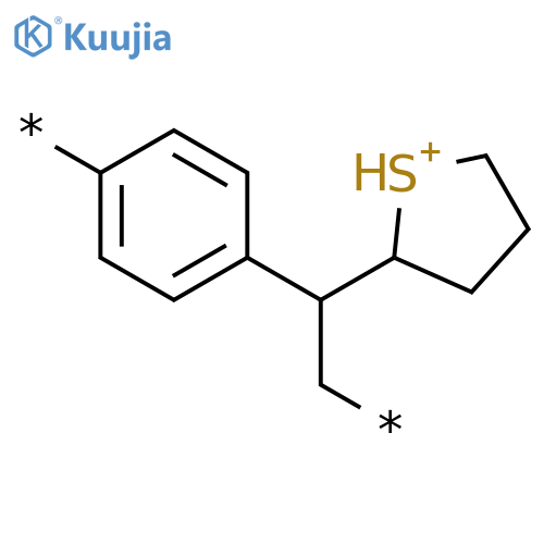 POLY[1,4-PHENYLENE[1-(TETRAHYDROTHIOPHENIO)-1,2-ETHANEDIYL]] structure