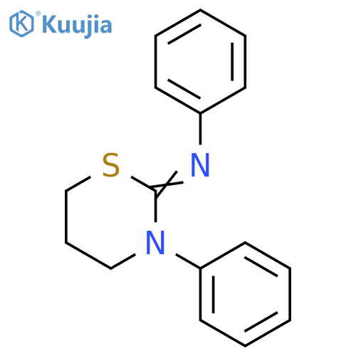 Benzenamine,N-(tetrahydro-3-phenyl-2H-1,3-thiazin-2-ylidene)- structure