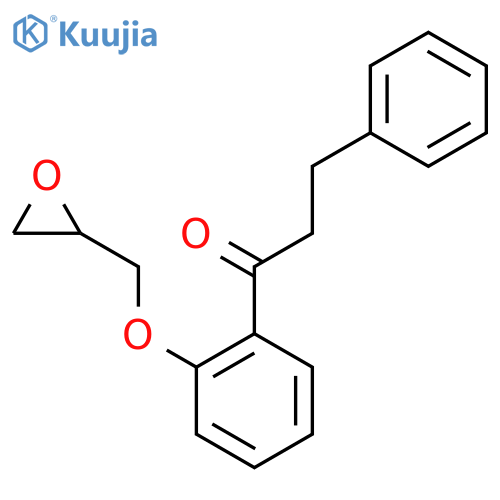 2’-(2,3-Epoxypropoxy)-3-phenylpropiophenone structure