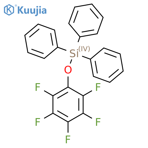 Silane, (pentafluorophenoxy)triphenyl- structure