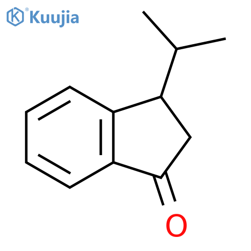 3-(propan-2-yl)-2,3-dihydro-1H-inden-1-one structure