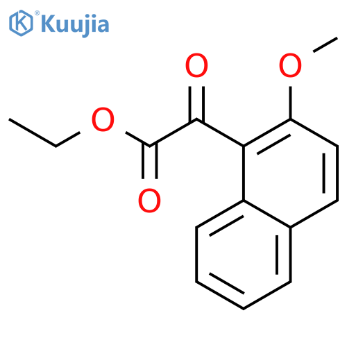 Ethyl 2-methoxy-1-naphthoylformate structure