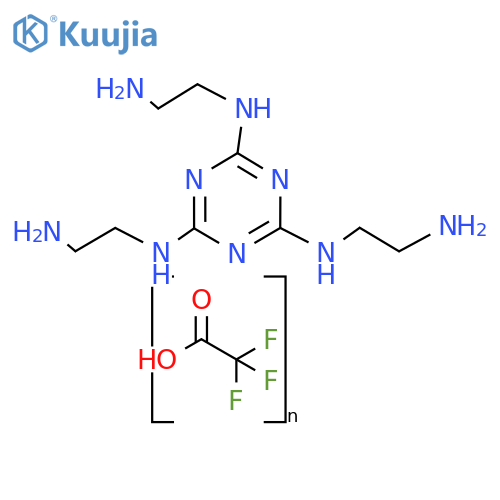 N2,N4,N6-Tris(2-aminoethyl)-1,3,5-triazine-2,4,6-triamine 2,2,2-trifluoroacetate(1:x) structure