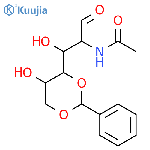 D-Glucose,2-(acetylamino)-2-deoxy-4,6-O-(phenylmethylene)- structure