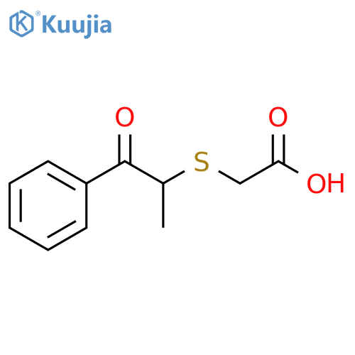 Acetic acid, 2-[(1-methyl-2-oxo-2-phenylethyl)thio]- structure