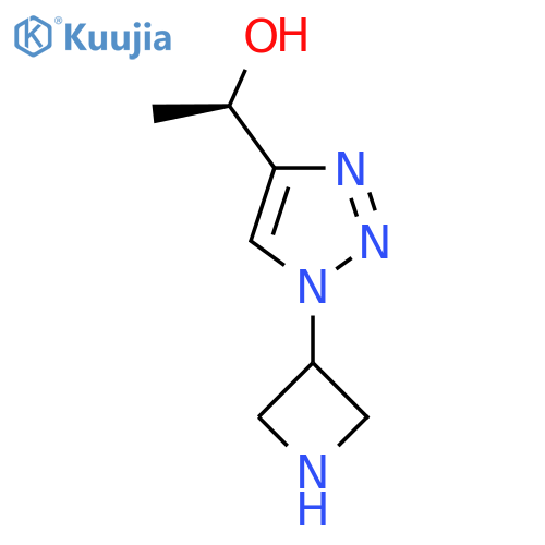 (1R)-1-[1-(azetidin-3-yl)-1H-1,2,3-triazol-4-yl]ethan-1-ol structure