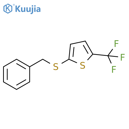 2-[(Phenylmethyl)thio]-5-(trifluoromethyl)thiophene structure