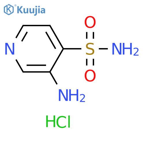 4-Pyridinesulfonamide, 3-amino-, hydrochloride (1:1) structure