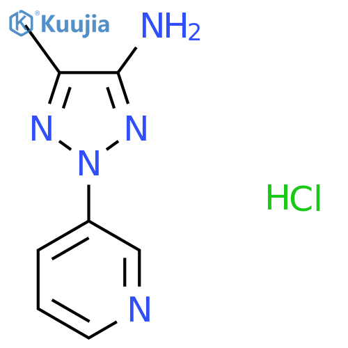 5-Methyl-2-pyridin-3-yltriazol-4-amine;hydrochloride structure