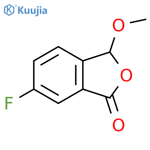 1(3H)-Isobenzofuranone, 6-fluoro-3-methoxy- structure
