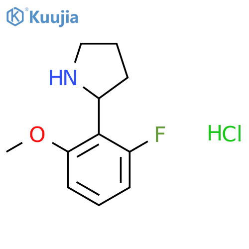 2-(2-FLUORO-6-METHOXYPHENYL)PYRROLIDINE HYDROCHLORIDE structure