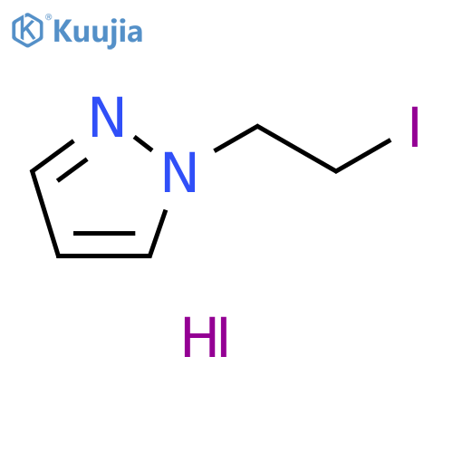 1H-Pyrazole, 1-(2-iodoethyl)-, hydriodide (1:1) structure