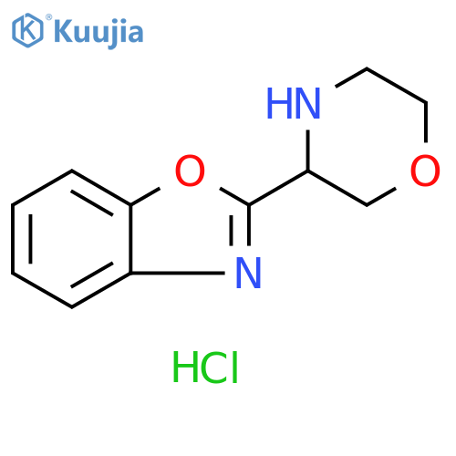 Benzoxazole, 2-(3-morpholinyl)-, hydrochloride (1:1) structure
