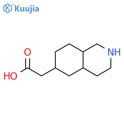 6-Isoquinolineacetic acid, decahydro- structure