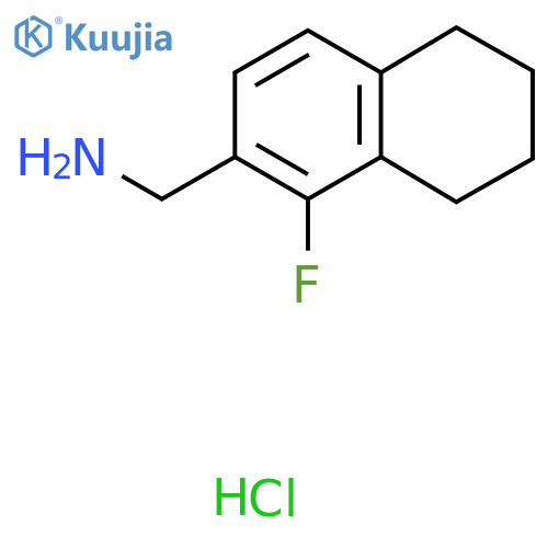 (1-Fluoro-5,6,7,8-tetrahydronaphthalen-2-yl)methanamine;hydrochloride structure