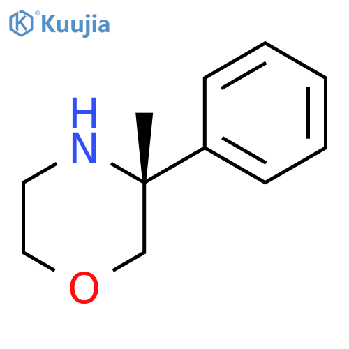 Morpholine, 3-methyl-3-phenyl-, (3R)- structure