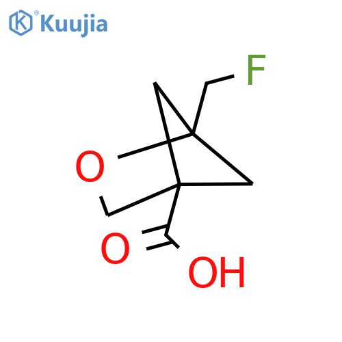 1-(Fluoromethyl)-2-oxabicyclo[2.1.1]hexane-4-carboxylic acid structure