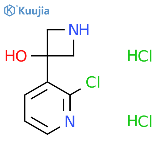 3-(2-Chloropyridin-3-yl)azetidin-3-ol;dihydrochloride structure