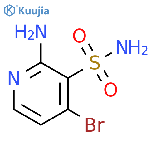 3-Pyridinesulfonamide, 2-amino-4-bromo- structure
