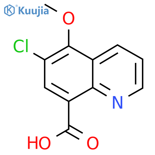 6-Chloro-5-methoxyquinoline-8-carboxylic acid structure