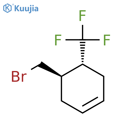 (4R,5R)-4-(Bromomethyl)-5-(trifluoromethyl)cyclohexene structure