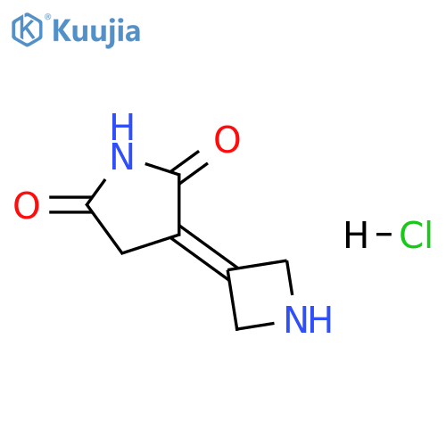 2,5-Pyrrolidinedione, 3-(3-azetidinylidene)-, hydrochloride (1:1) structure