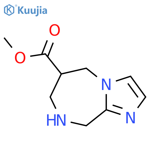 5H-Imidazo[1,2-a][1,4]diazepine-6-carboxylic acid, 6,7,8,9-tetrahydro-, methyl ester structure
