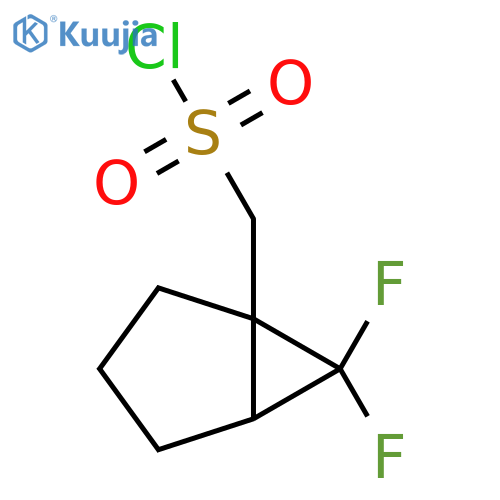 (6,6-Difluoro-1-bicyclo[3.1.0]hexanyl)methanesulfonyl chloride structure