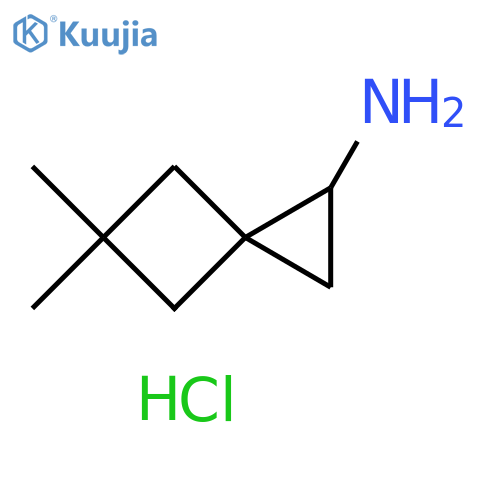 Spiro[2.3]hexan-1-amine, 5,5-dimethyl-, hydrochloride (1:1) structure