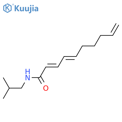 2,4,9-Decatrienoic acid; (2E,4E)-form, 2-Methylpropylamide structure