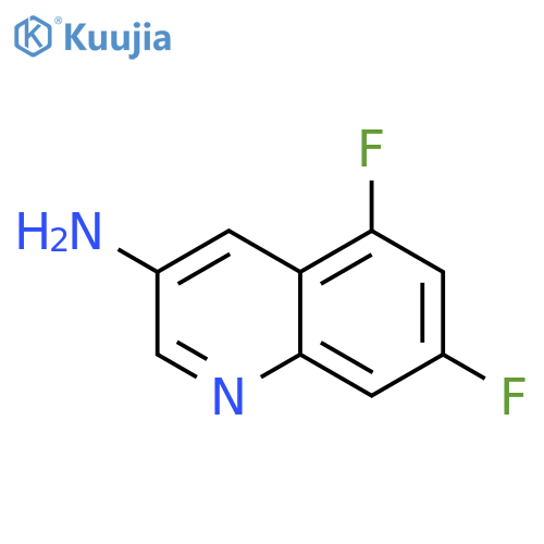3-Quinolinamine, 5,7-difluoro- structure