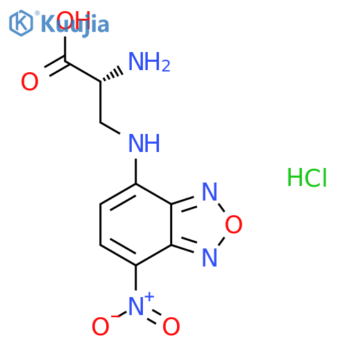 3-[(7-Nitro-2,1,3-benzoxadiazol-4-yl)amino]-D-alanine hydrochloride (1:1) structure