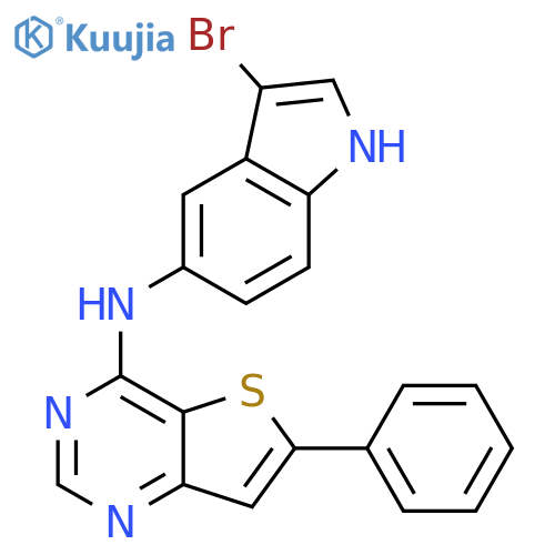 Thieno[3,2-d]pyrimidin-4-amine, N-(3-bromo-1H-indol-5-yl)-6-phenyl- structure