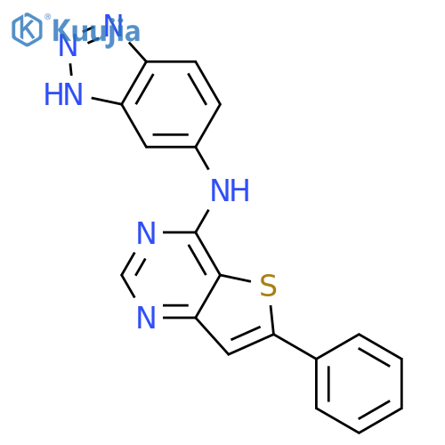 Thieno[3,2-d]pyrimidin-4-amine, N-1H-benzotriazol-5-yl-6-phenyl- structure