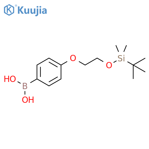 Boronic acid, [4-[2-[[(1,1-dimethylethyl)dimethylsilyl]oxy]ethoxy]phenyl]- structure