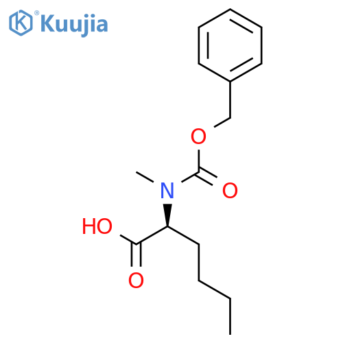Z-N-Me-l-2-aminohexanoic acid structure