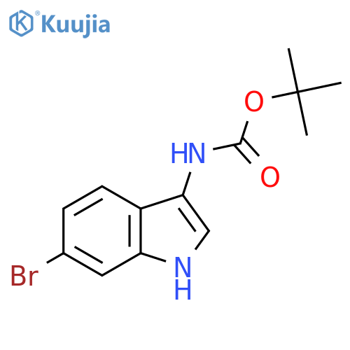 tert-butyl N-(6-bromo-1H-indol-3-yl)carbamate structure