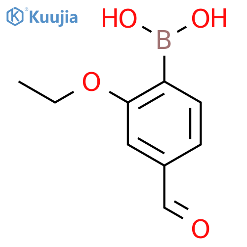 (2-ethoxy-4-formyl-phenyl)boronic acid structure