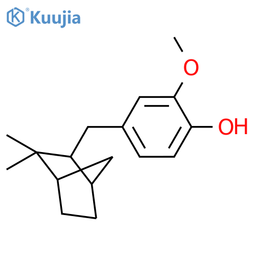4-[(3,3-Dimethylbicyclo[2.2.1]heptan-2-yl)methyl]-2-methoxyphenol structure