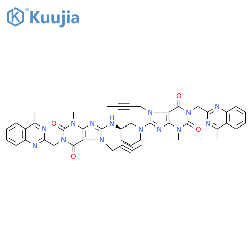N-Depiperidin-3-amine Linagliptin Dimer structure