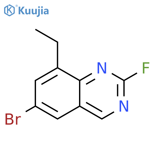 Quinazoline, 6-bromo-8-ethyl-2-fluoro- structure