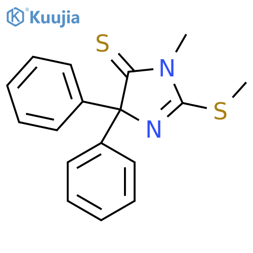 2-Imidazoline-5-thione, 1-methyl-2-(methylthio)-4,4-diphenyl- structure
