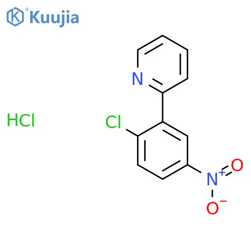 2-(2-Chloro-5-nitrophenyl)pyridine hydrochloride structure