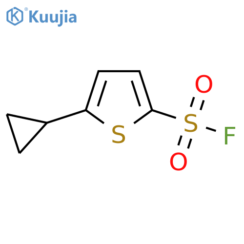 5-cyclopropylthiophene-2-sulfonyl fluoride structure