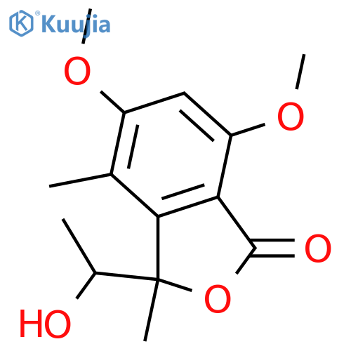 3-Acetyl-7-hydroxy-5-methoxy-3,4-dimethyl-1(3H)-isobenzofuranone; (R)-form, 8S-Alcohol, 7-Me ether structure